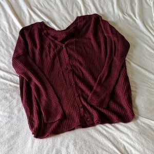 Maroon Cardigan